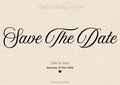 Simple Save The Date