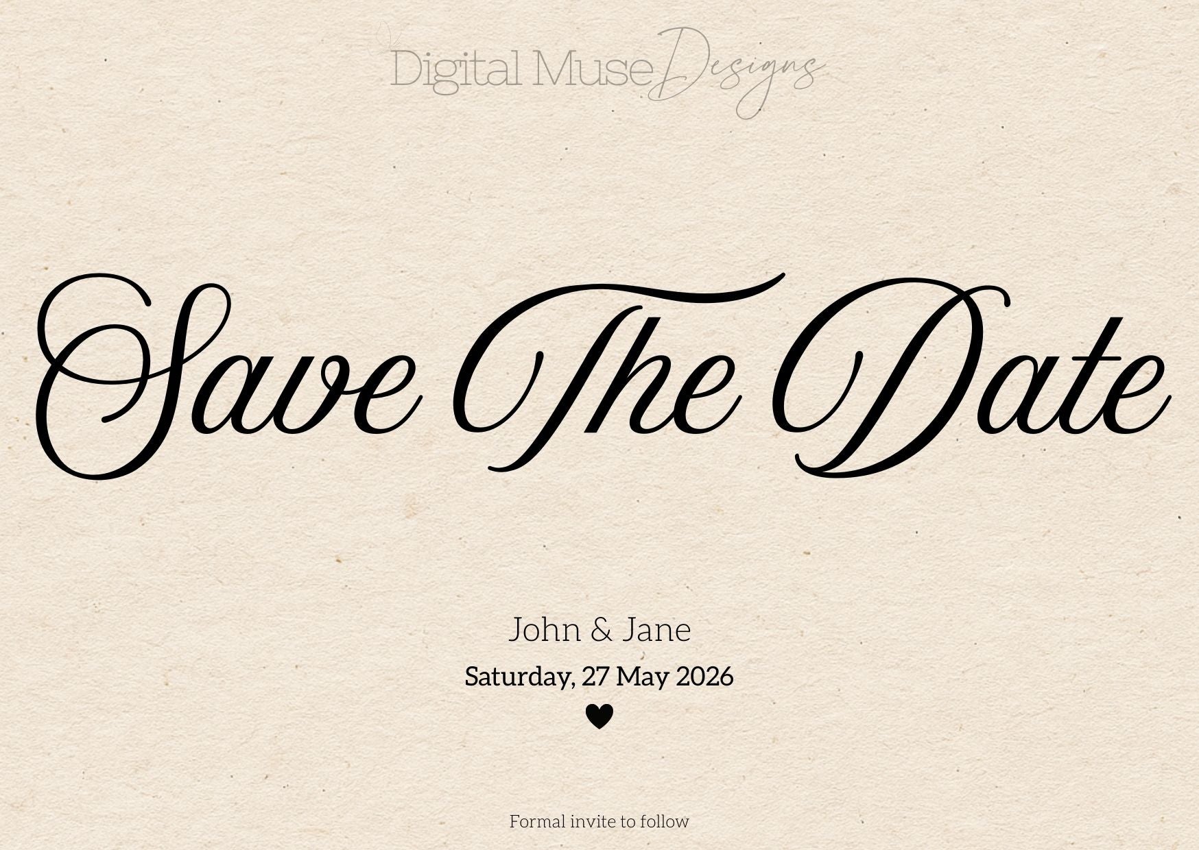 Simple Save The Date